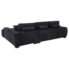 Load image into Gallery viewer, Sectional Chaise Sofa Orange 509350/ 511061 BLK CST