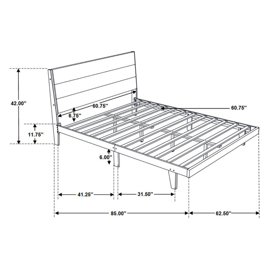 4PCS QUEEN BEDROOM SET /215961Q-S4-COA