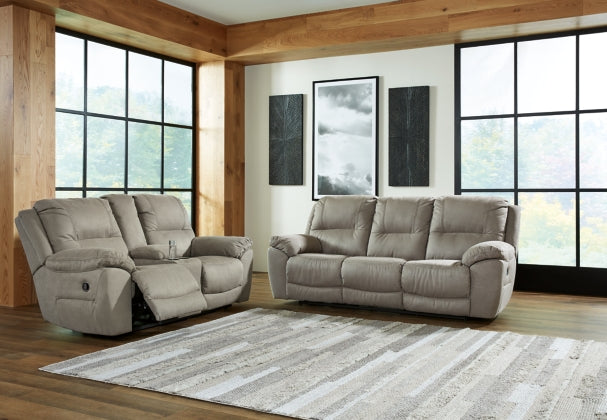 RECLINING SOFA AND LOVESEAT 5420388/94-ASH