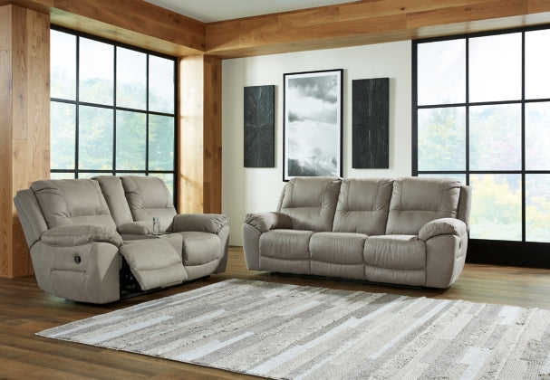 POWER RECLINING SOFA AND LOVESEAT 5420387/96-ASH