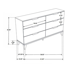 Load image into Gallery viewer, 4PCS QUEEN BEDROOM SET /215961Q-S4-COA