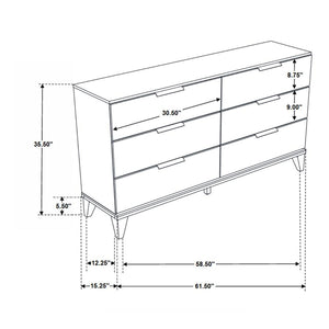 4PCS QUEEN BEDROOM SET /215961Q-S4-COA