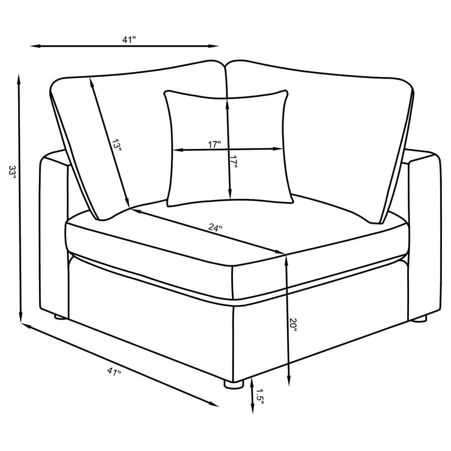 Modular Sectional Sofa Beige 551321-SETB CST