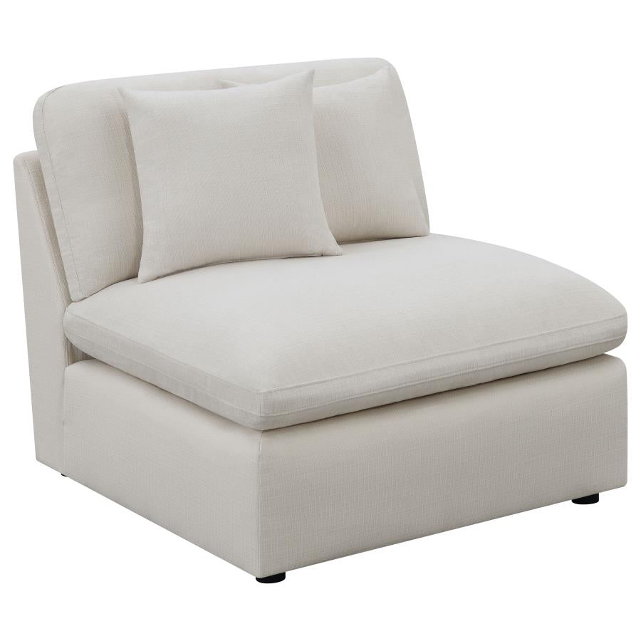 4-piece Upholstered Modular Sectional Sofa Ivory 551451-SETB CST