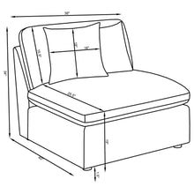 Load image into Gallery viewer, 4-piece Upholstered Modular Sectional Sofa Ivory 551451-SETB CST