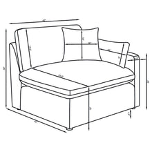 Load image into Gallery viewer, 4-piece Upholstered Modular Sectional Sofa Ivory 551451-SETB CST