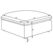 Load image into Gallery viewer, 4-piece Upholstered Modular Sectional Sofa Ivory 551451-SETB CST