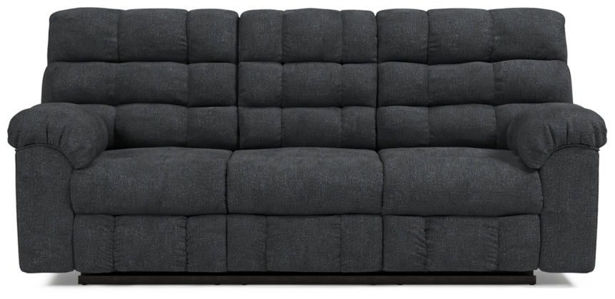 RECLINING SOFA AND LOVESEAT 5540389/94-ASH