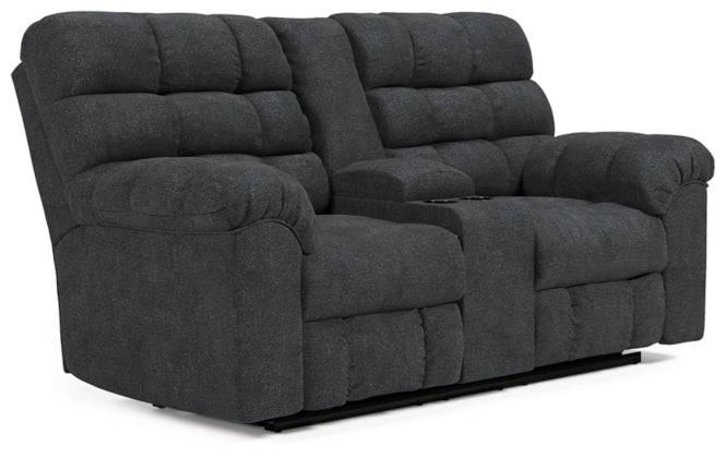 RECLINING SOFA AND LOVESEAT 5540389/94-ASH