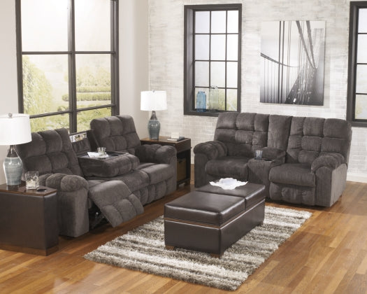 RECLINING SOFA AND LOVESEAT 5830089/94-ASH