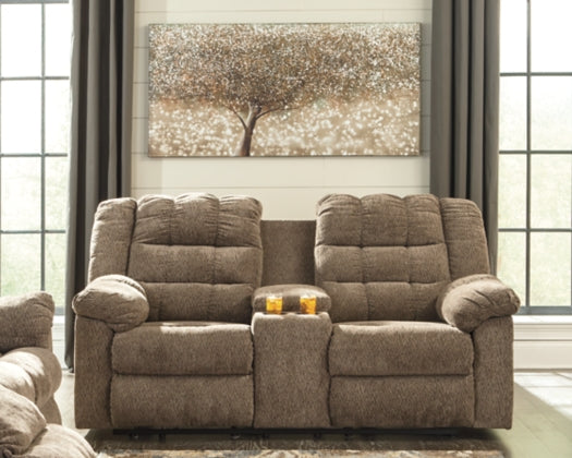 RECLINING SOFA AND LOVESEAT 5840188/94-ASH
