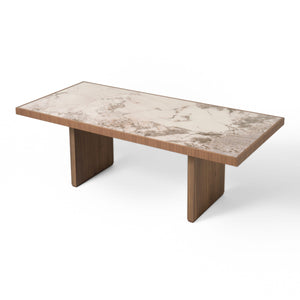 MODERN WALNUT RECTANGULAR DINING TABLE 112T3-VIG