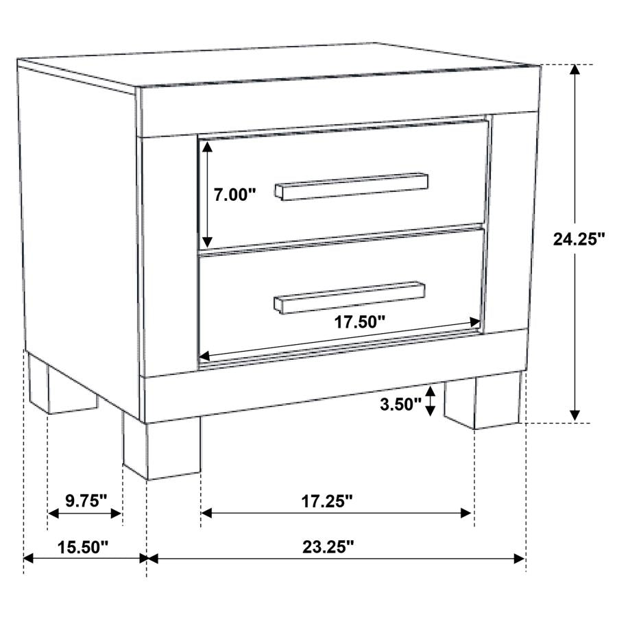 4PCS QUEEN BEDROOM SET /222631Q-S4-COA