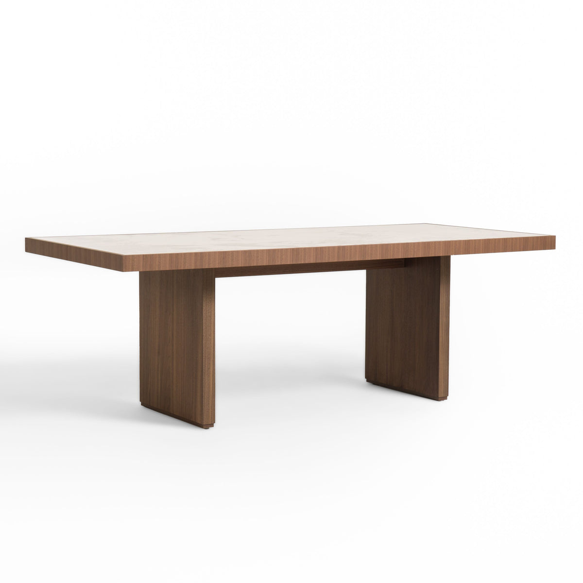 MODERN WALNUT RECTANGULAR DINING TABLE 112T3-VIG
