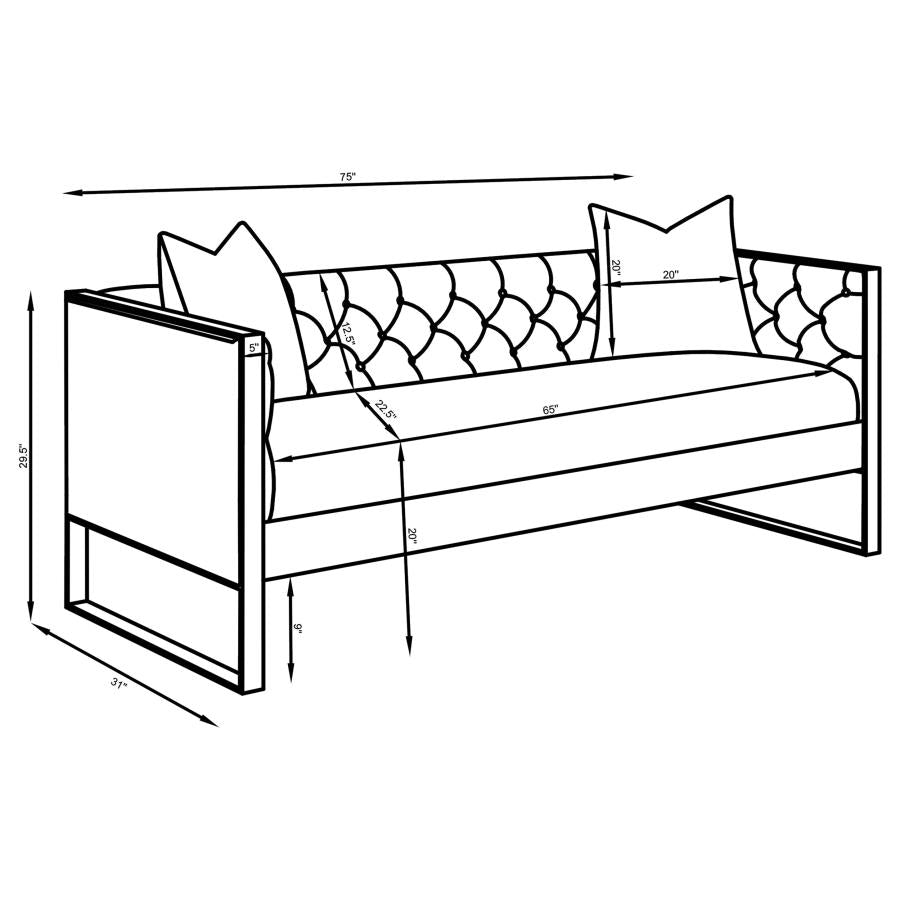 SOFA AND LOVESEAT 509111-S2-COA