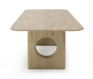 MODERN FAUX MARBLE DINING TABLE 2116-VIG