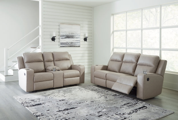RECLINING SOFA AND LOVESEAT 6330789/94-ASH