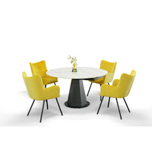 Load image into Gallery viewer, MODERN BLACK AND WHITE CERAMIC DINING TABLE 8949-VIG