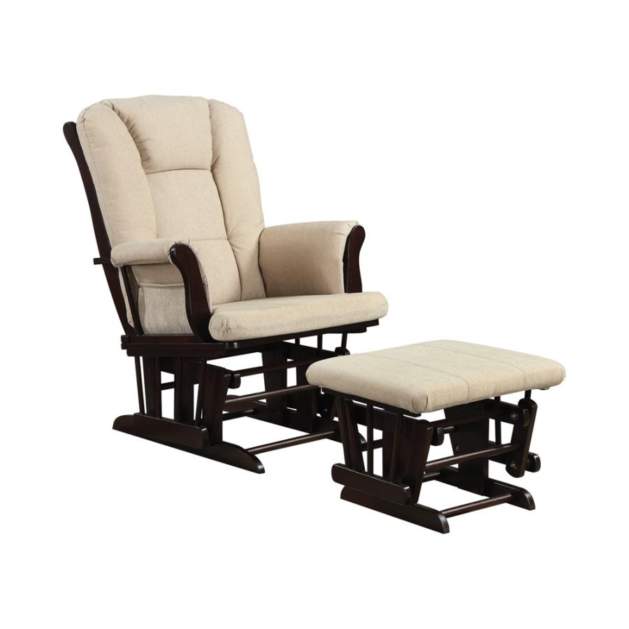 Glider Rocker with Ottoman 650011-CST