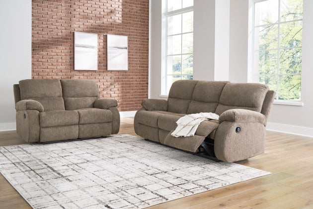 RECLINING SOFA AND LOVESEAT 6650488/86-ASH