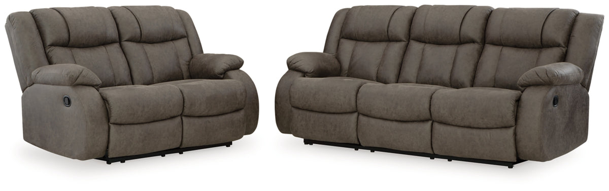 RECLINING SOFA AND LOVESEAT 6880488/86-ASH