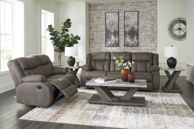 RECLINING SOFA AND LOVESEAT 6880488/86-ASH