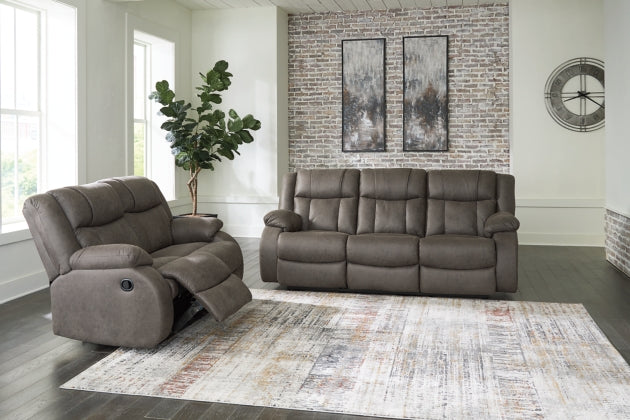 RECLINING SOFA AND LOVESEAT 6880488/86-ASH