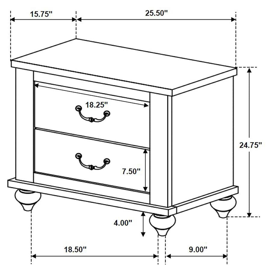 4PCS QUEEN BEDROOM SET /223281Q-S4-COA