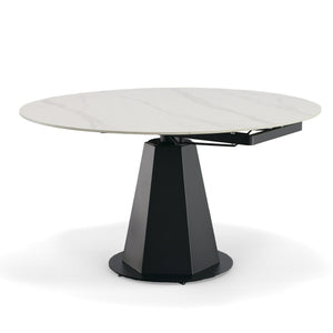 MODERN BLACK AND WHITE CERAMIC DINING TABLE 8949-VIG