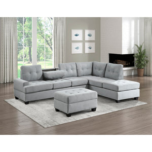 REVERSIBLE SECTIONAL 9367GY-HE