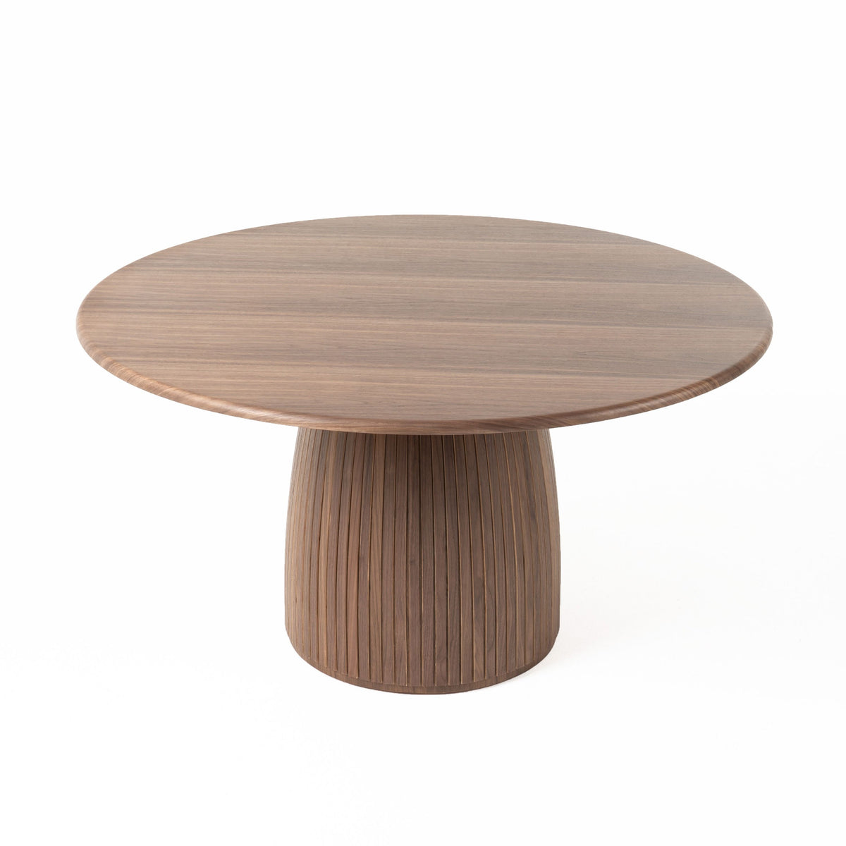 MODERN WALNUT ROUND DINING TABLE 3630-VIG