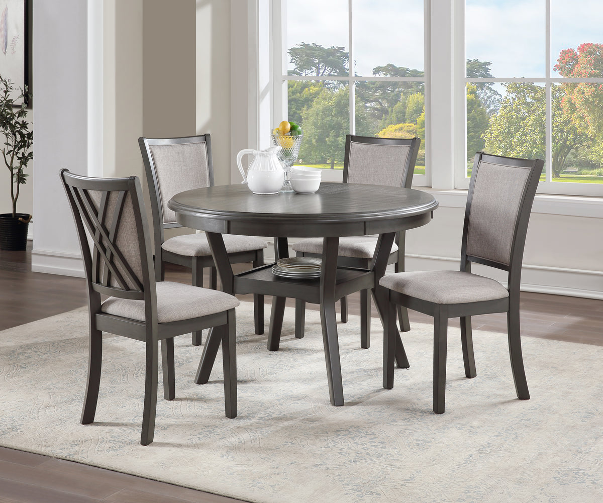 AMY 5PC ROUND DINING SET-NC