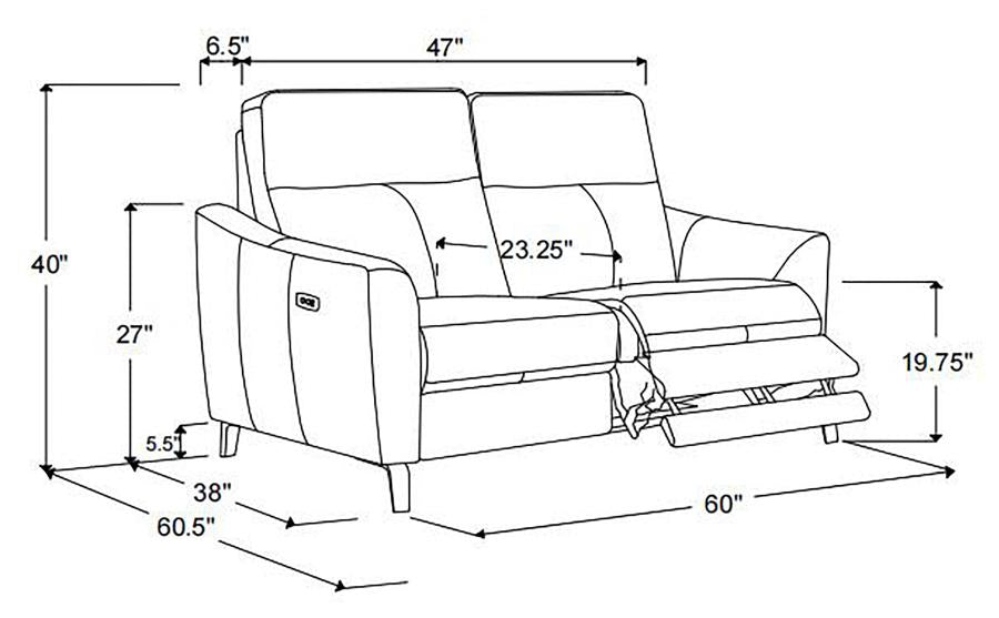 POWER MOTION SOFA AND LOVESEAT 602501P-S2-COA