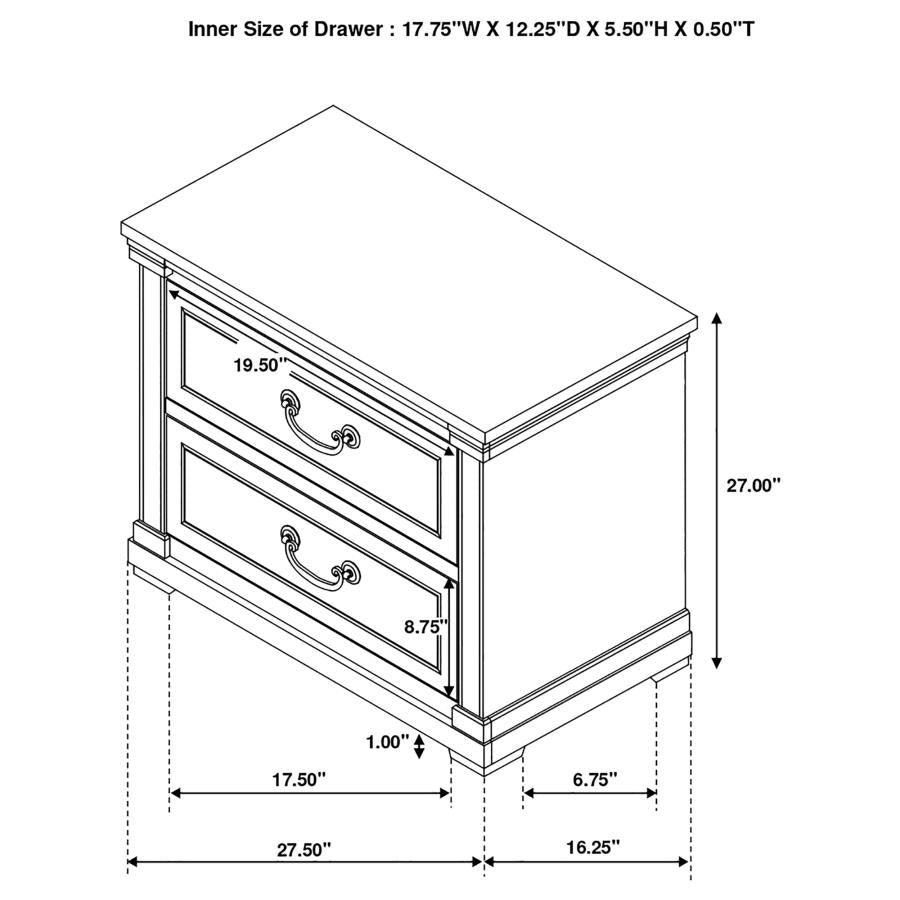4PCS QUEEN BEDROOM SET /223351Q-S4-COA
