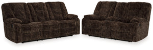 RECLINING SOFA AND LOVESEAT 7450289/94-ASH