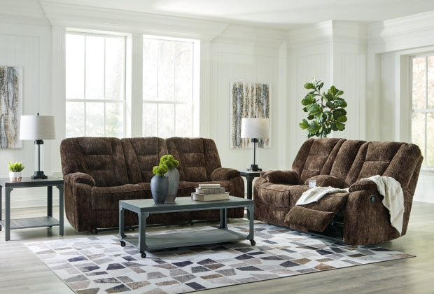 RECLINING SOFA AND LOVESEAT 7450289/94-ASH