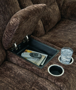 RECLINING SOFA AND LOVESEAT 7450289/94-ASH