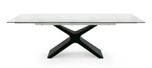 Load image into Gallery viewer, MODERN BLACK GLASS EXTENDABLE DINING TABLE 8941-VIG