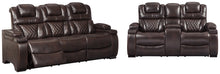 Load image into Gallery viewer, POWER RECLINING SOFA AND LOVESEAT 7540715/18-ASH