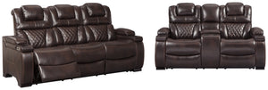 POWER RECLINING SOFA AND LOVESEAT 7540715/18-ASH