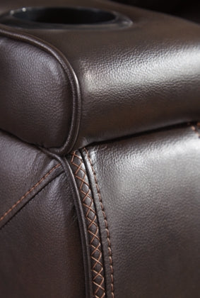 POWER RECLINING SOFA AND LOVESEAT 7540715/18-ASH