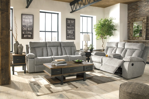 RECLINING SOFA AND LOVESEAT 7620489/94-ASH