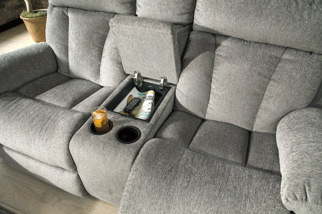 RECLINING SOFA AND LOVESEAT 7620489/94-ASH