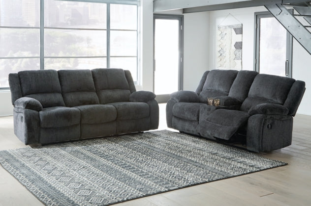 RECLINING SOFA AND LOVESEAT 7650488/94-ASH