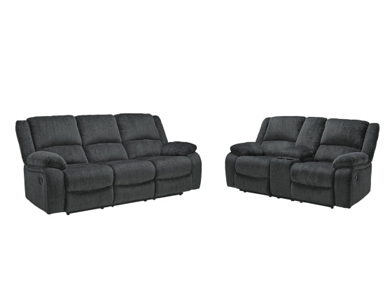 RECLINING SOFA AND LOVESEAT 7650488/94-ASH