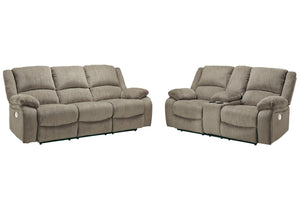 POWER RECLINING SOFA AND LOVESEAT 7650587/96-ASH