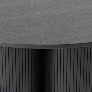 MODERN BLACK OAK ROUND DINING TABLE 3646-VIG