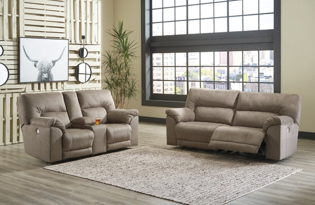 POWER RECLINING SOFA AND LOVESEAT 7760147/96-ASH