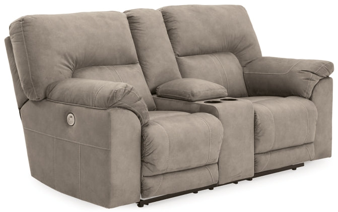 POWER RECLINING SOFA AND LOVESEAT 7760147/96-ASH