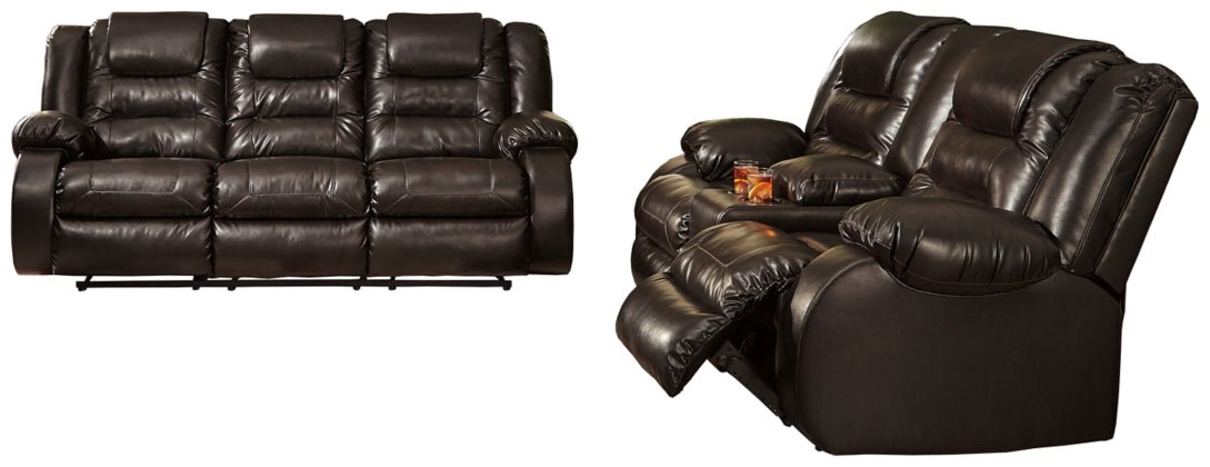 RECLINING SOFA AND LOVESEAT 7930788/94-ASH